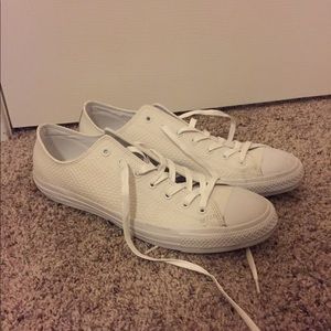 White Converse Low Top Size 13